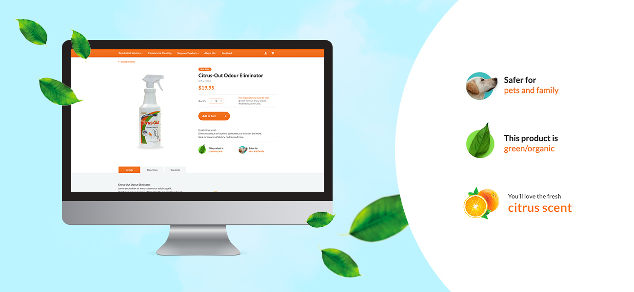 Citrus-O eCommerce website