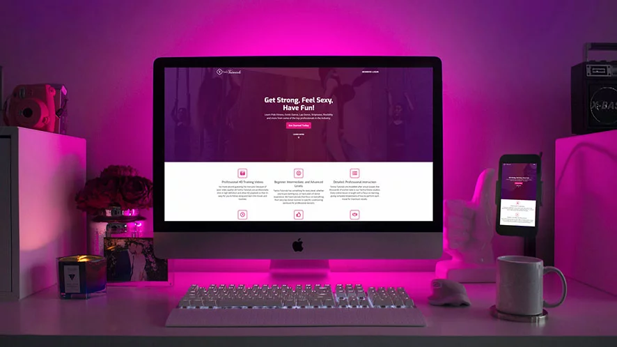 Tantra Tutorials Landing Page and Vimeo OTT Membership