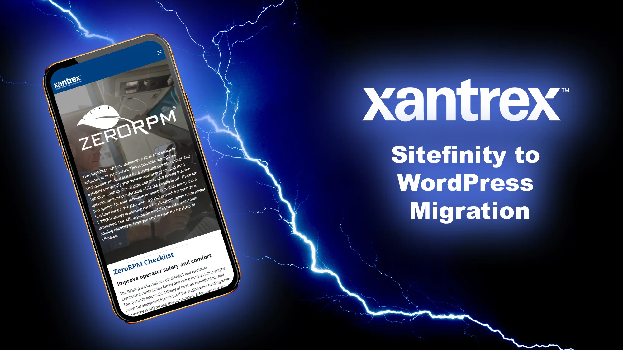 Sitefinity to WordPress migration for Xantrex